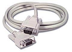 10ft ECONOMY HD15 M/F SVGA MONITOR EXTENSION CABLE